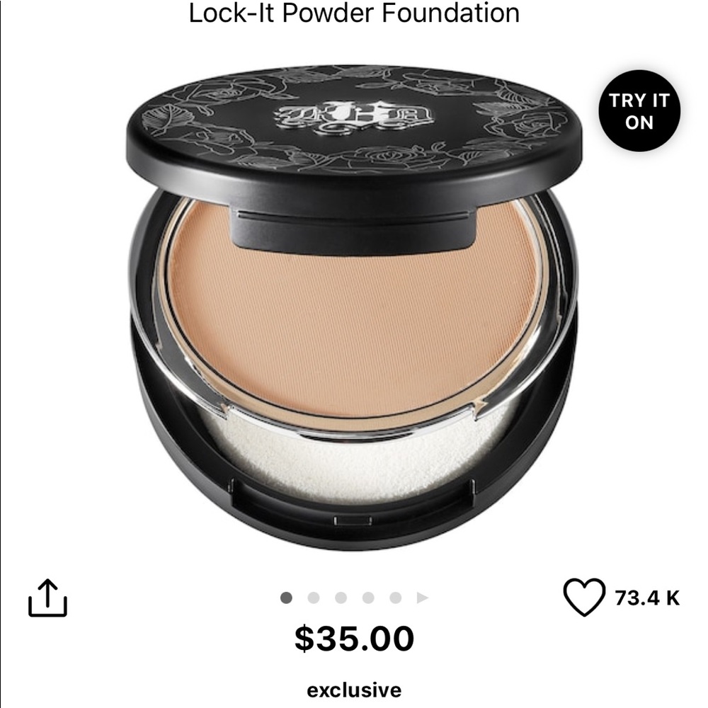 NIB Kat Von D Lock-It Powder Foundation - light 49